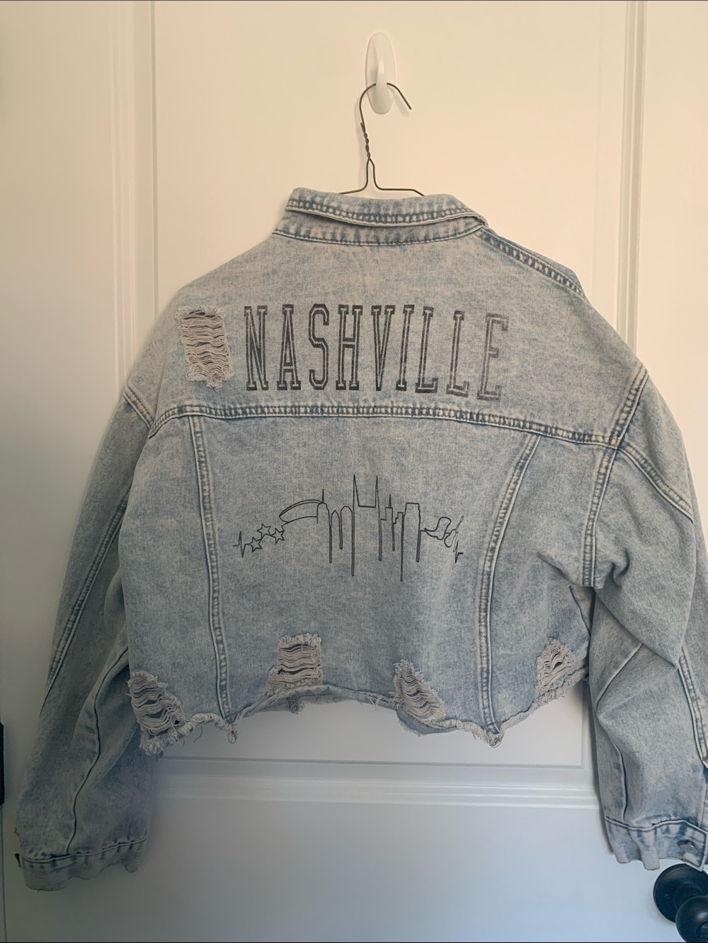Nashville Skyline Denim Jacket // Rivalry Runway Jean Jacket